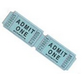 2"x1" Admit One Stock Roll Ticket